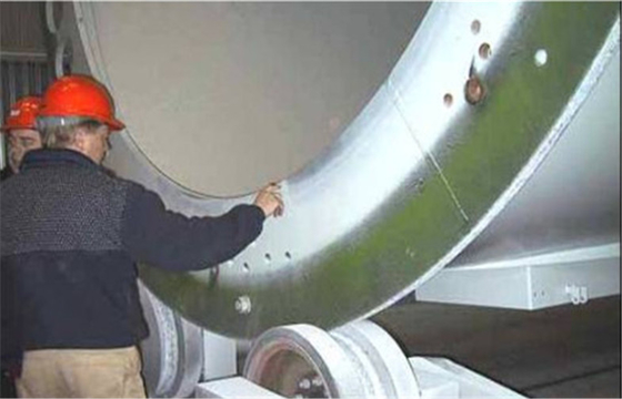 Ruote metalliche automatiche del rotatore della saldatura del tubo 60T/80T per il mulino a vento