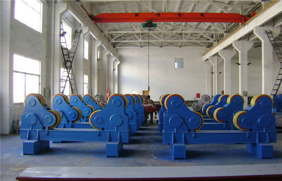 VFD 100 Ton Pipe Welding Turning Rolls, rotatore autocentrante 6m/H