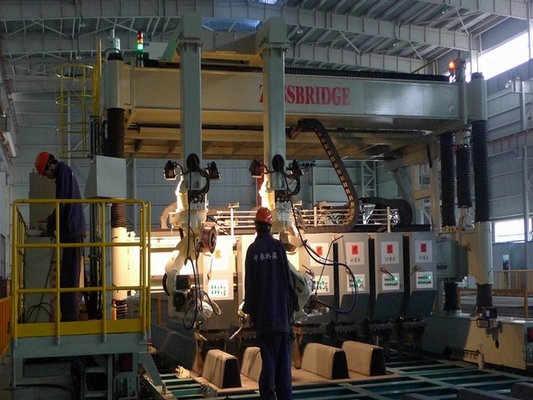 saldatrice del carro armato del pannello del ponte di 800mm, U Rib Assembling Automatic Welding Line